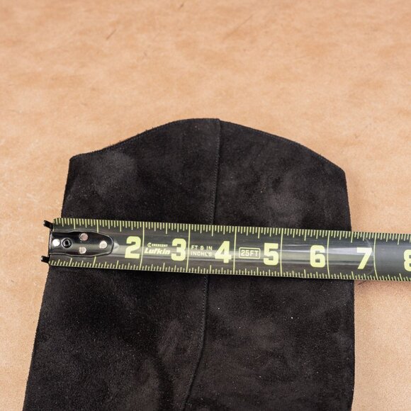 Staud Women Wally Tall Black Suede Leather Dressy Knee Boots size 6 EUR36 - Picture 6 of 10